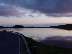 Gonfirth Loch at dusk … not a place to linger.