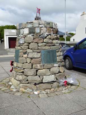 The Shetland Bus memorial.